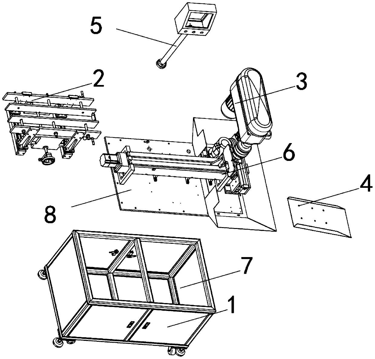 A slotting mechanism for hull plate processing and its application method