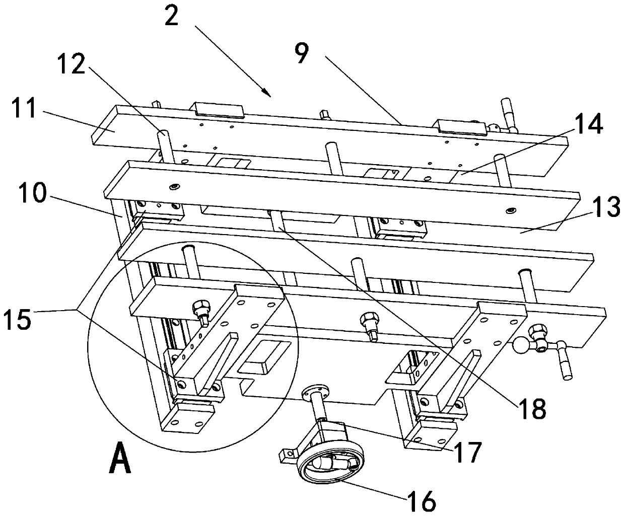 A slotting mechanism for hull plate processing and its application method