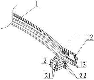 A rear anti-collision beam assembly suitable for various automobiles