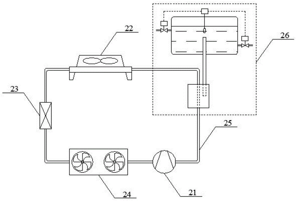 A thermosiphon hot water system for recovery of exhaust energy from household air conditioners