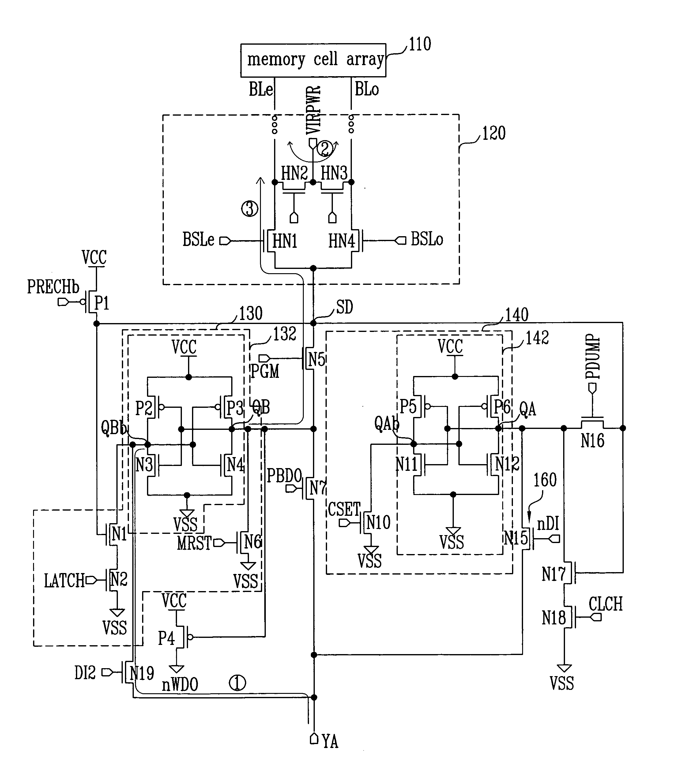 Page buffer having dual register, semiconductor memory device having ...