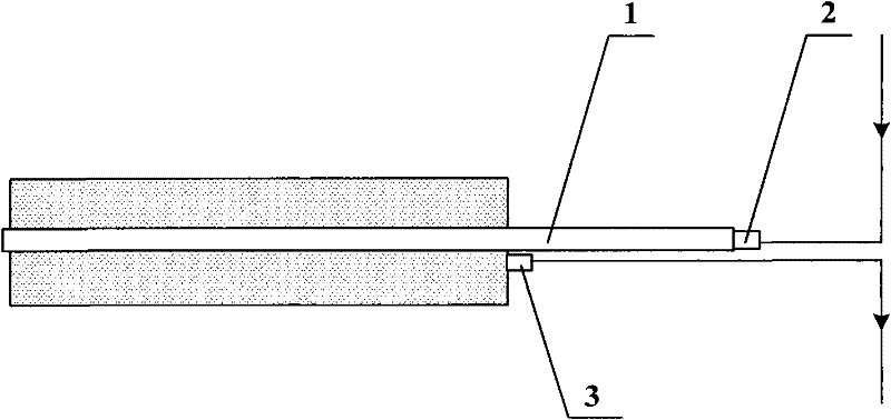 Method for non-destructive measurement and calculation of casting length of anchor bolt