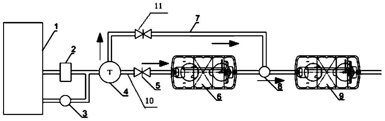 Household domestic sewage treatment system and method