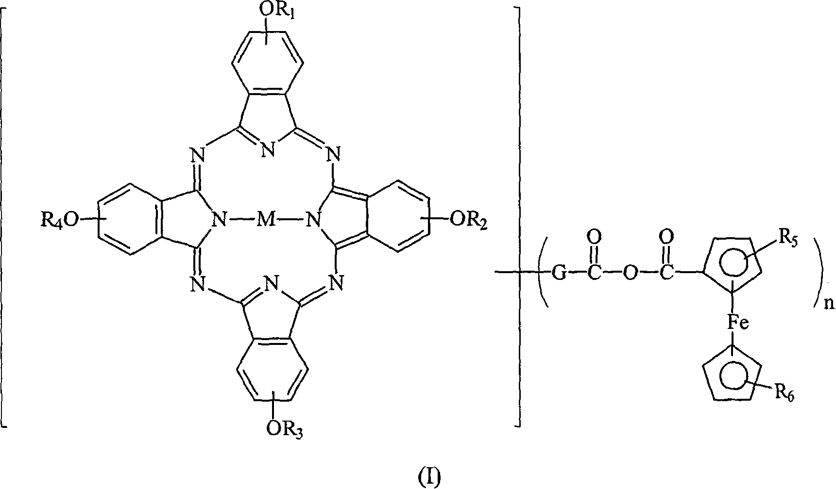 Optical dye of phthalocyanine derivative, and application in recording medium