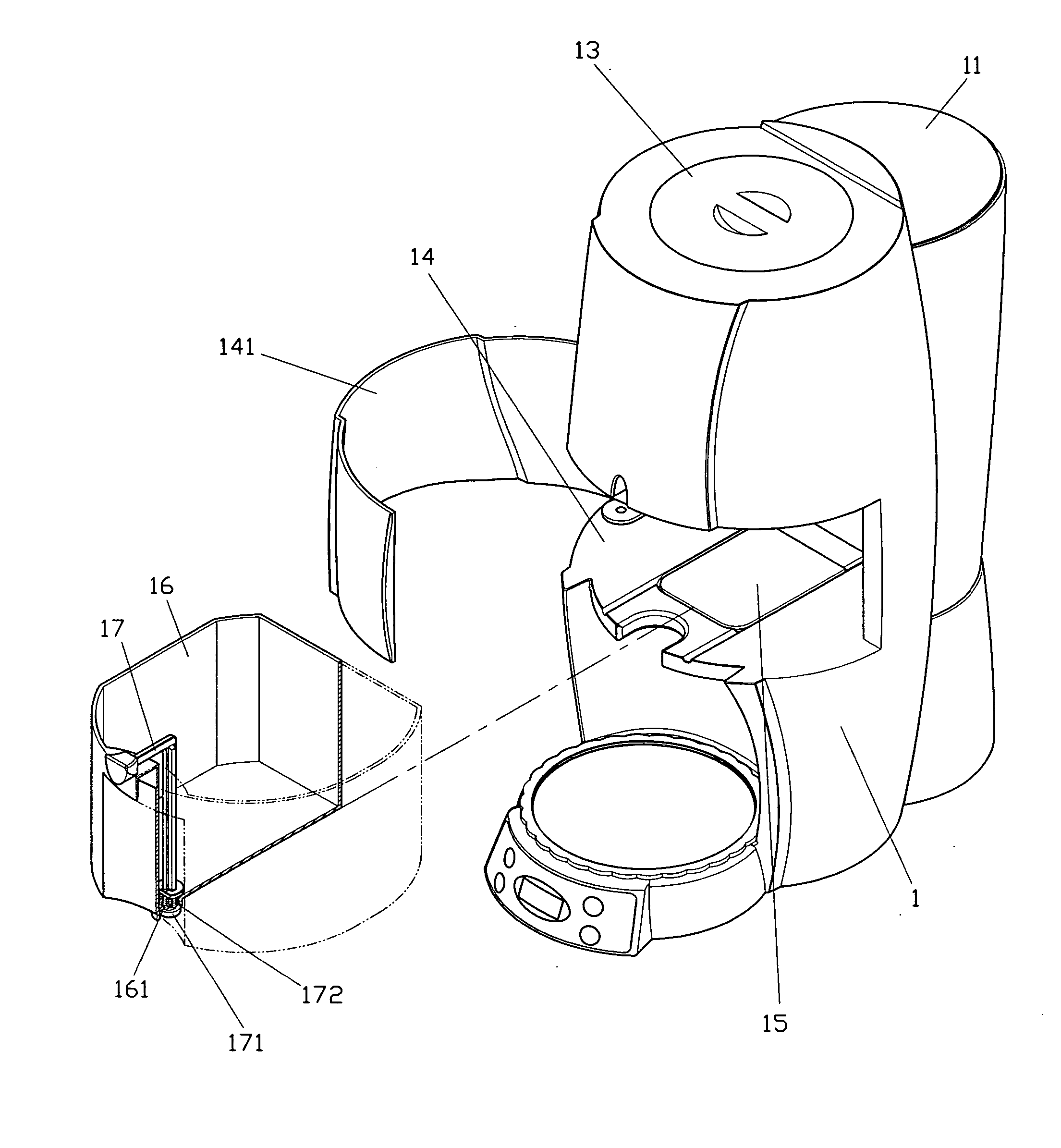 Automatic drip coffee maker