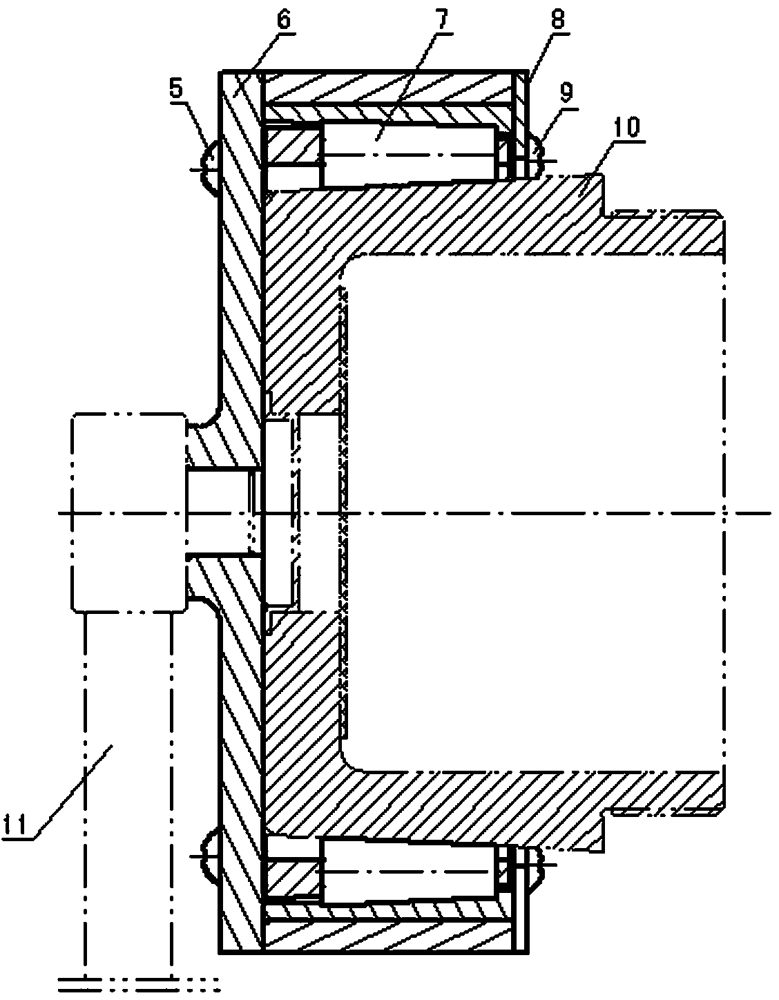 Grenade bottom-row stern screwing device and using method