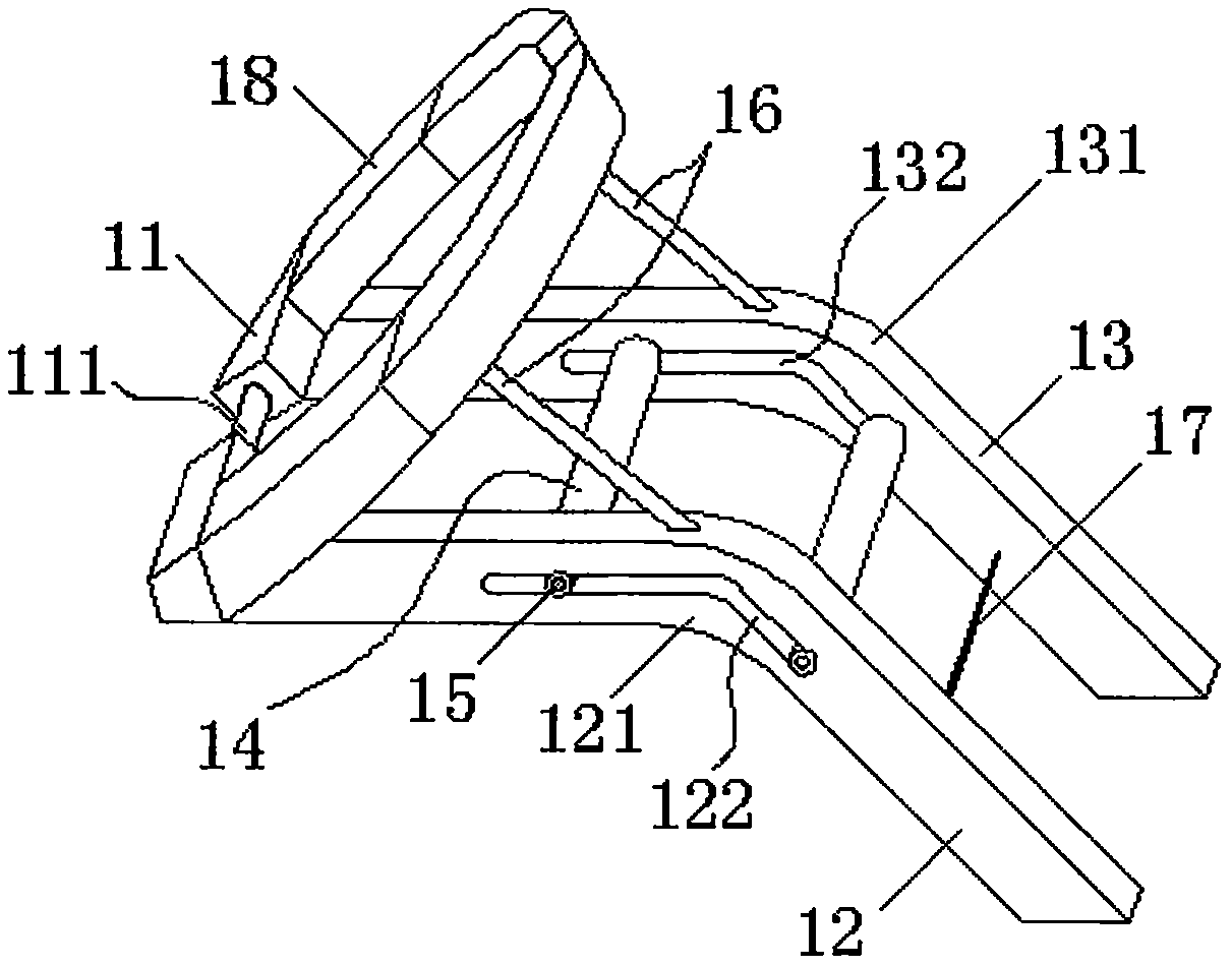 Auxiliary training device for standardizing lower limb movements of swimmers