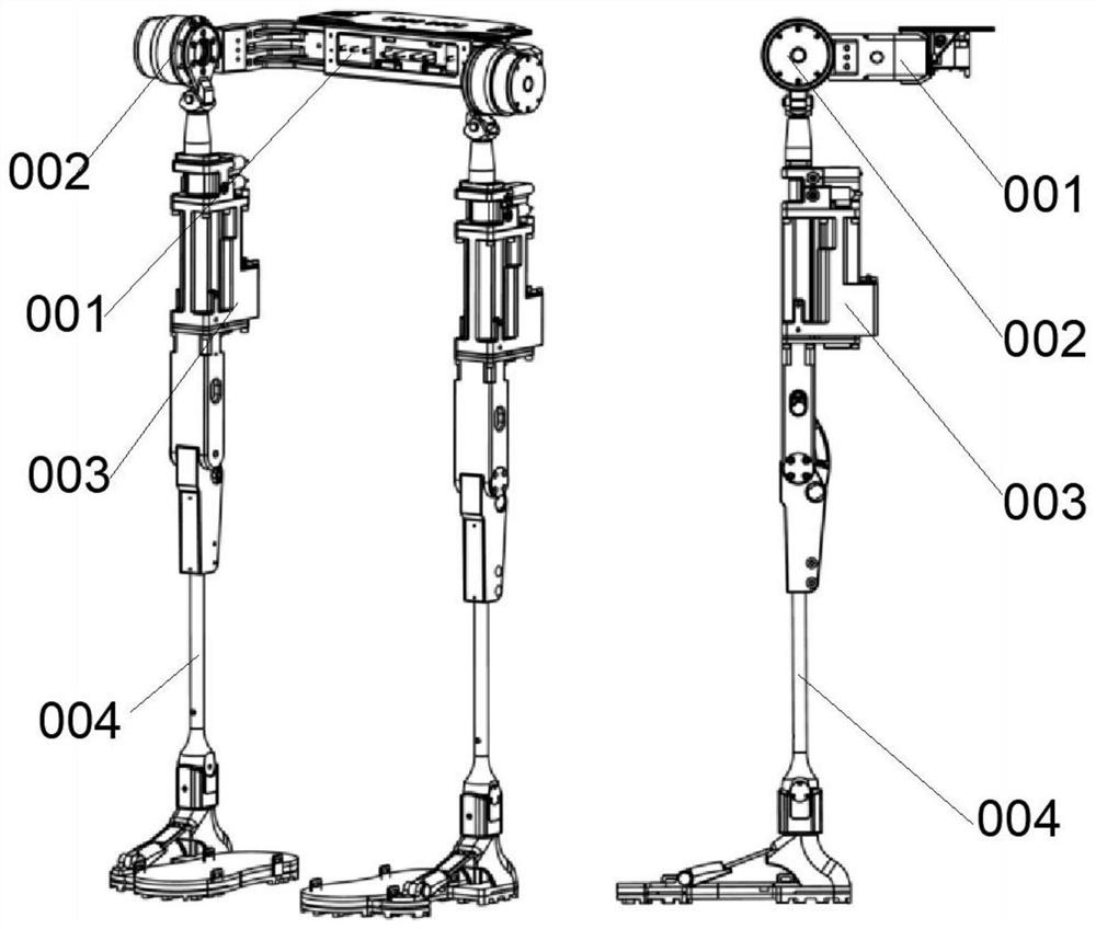 Hybrid drive heavy load lower limb exoskeleton based on electro-hydrostatic actuation principle and method