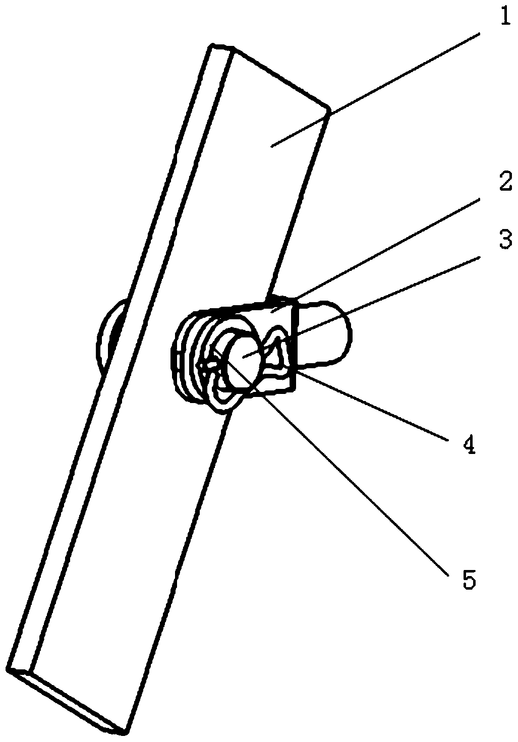 Locking mechanism and locking structure of brake pedal arm and vacuum booster push rod