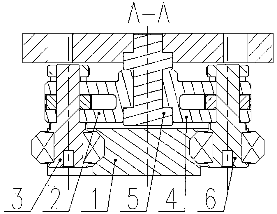 Plane curve motion supporting and guiding device adopting double-curve-rod metamorphic mechanism