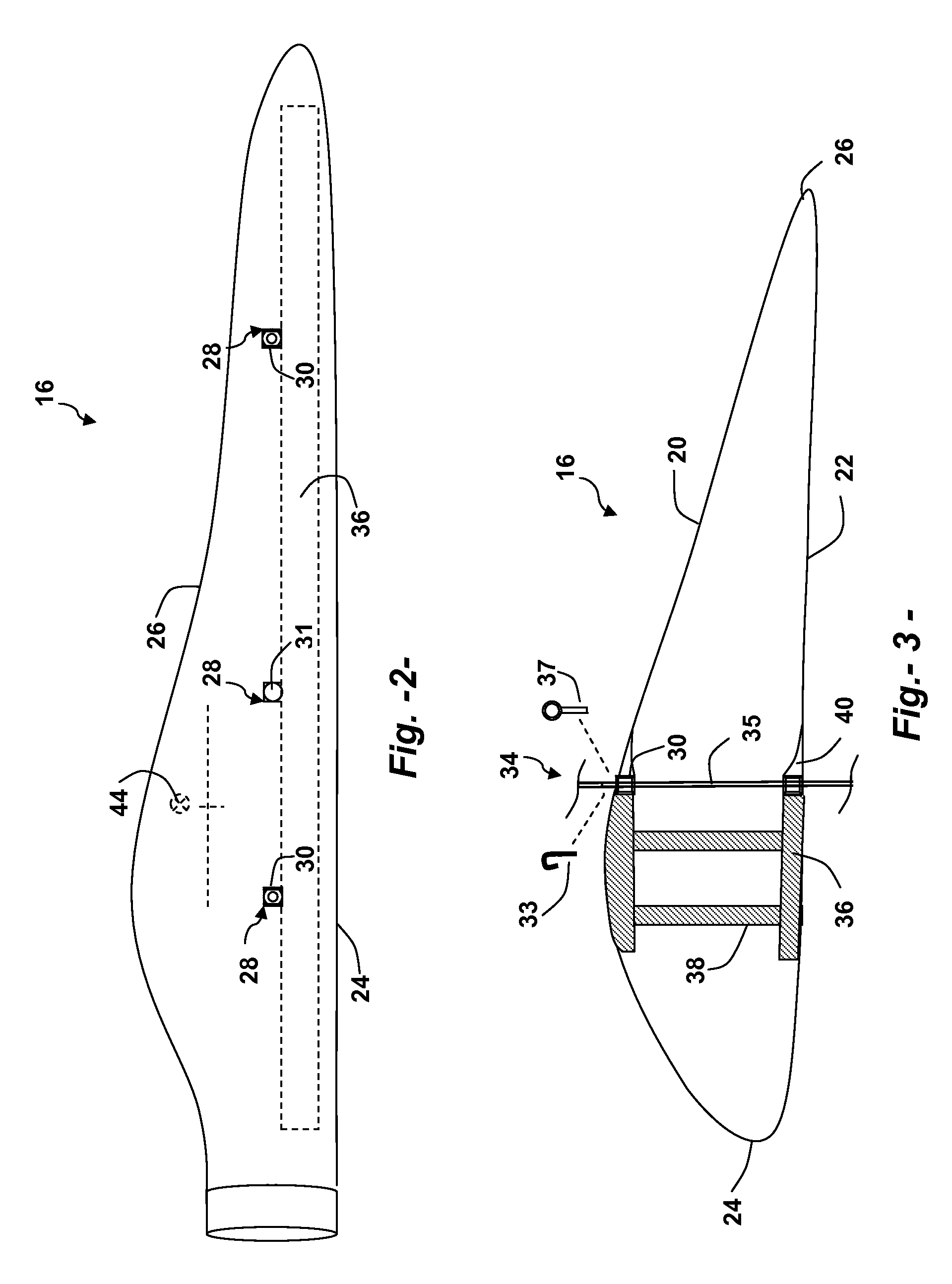 Wind turbine blade with integrated handling mechanism attachment bores