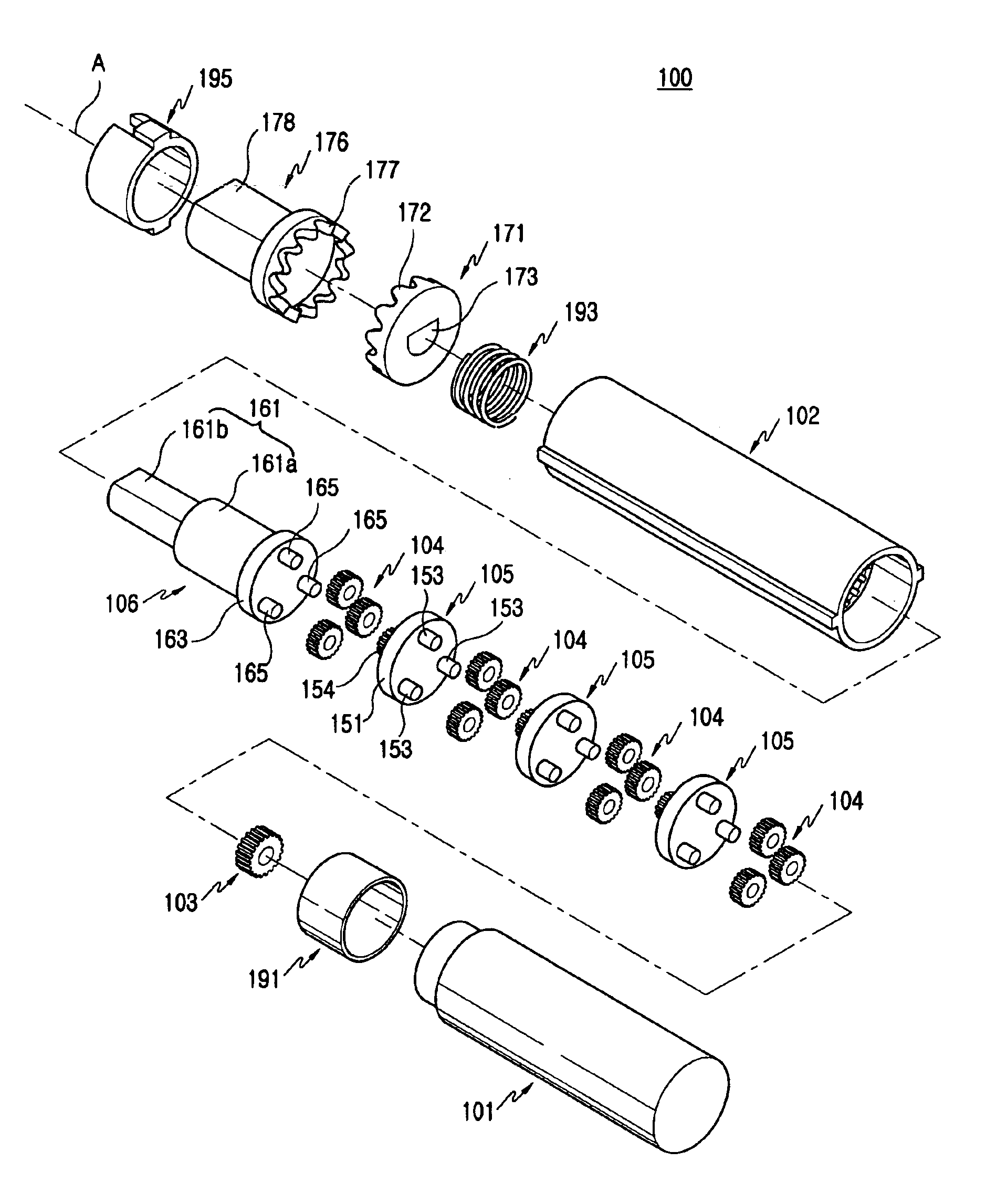 One step automatic hinge device and information terminal