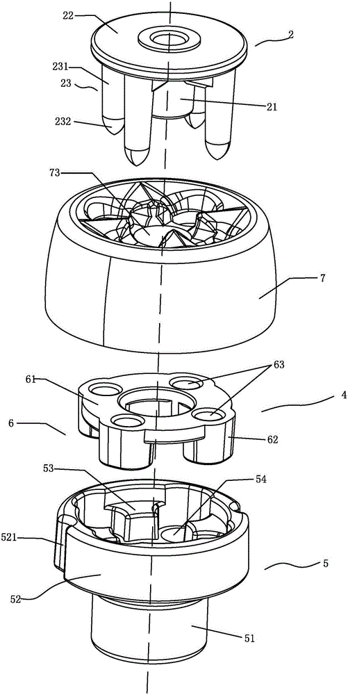 Clutch assembly of food processer