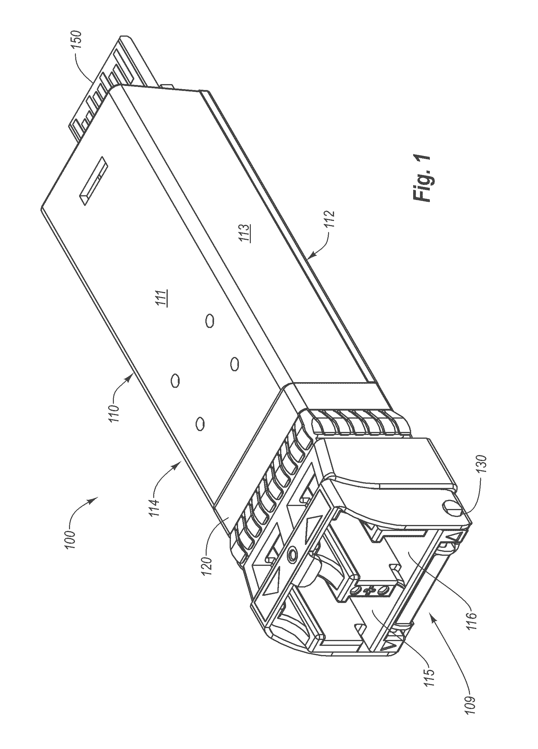 Monolithic shell for an optical electrical device