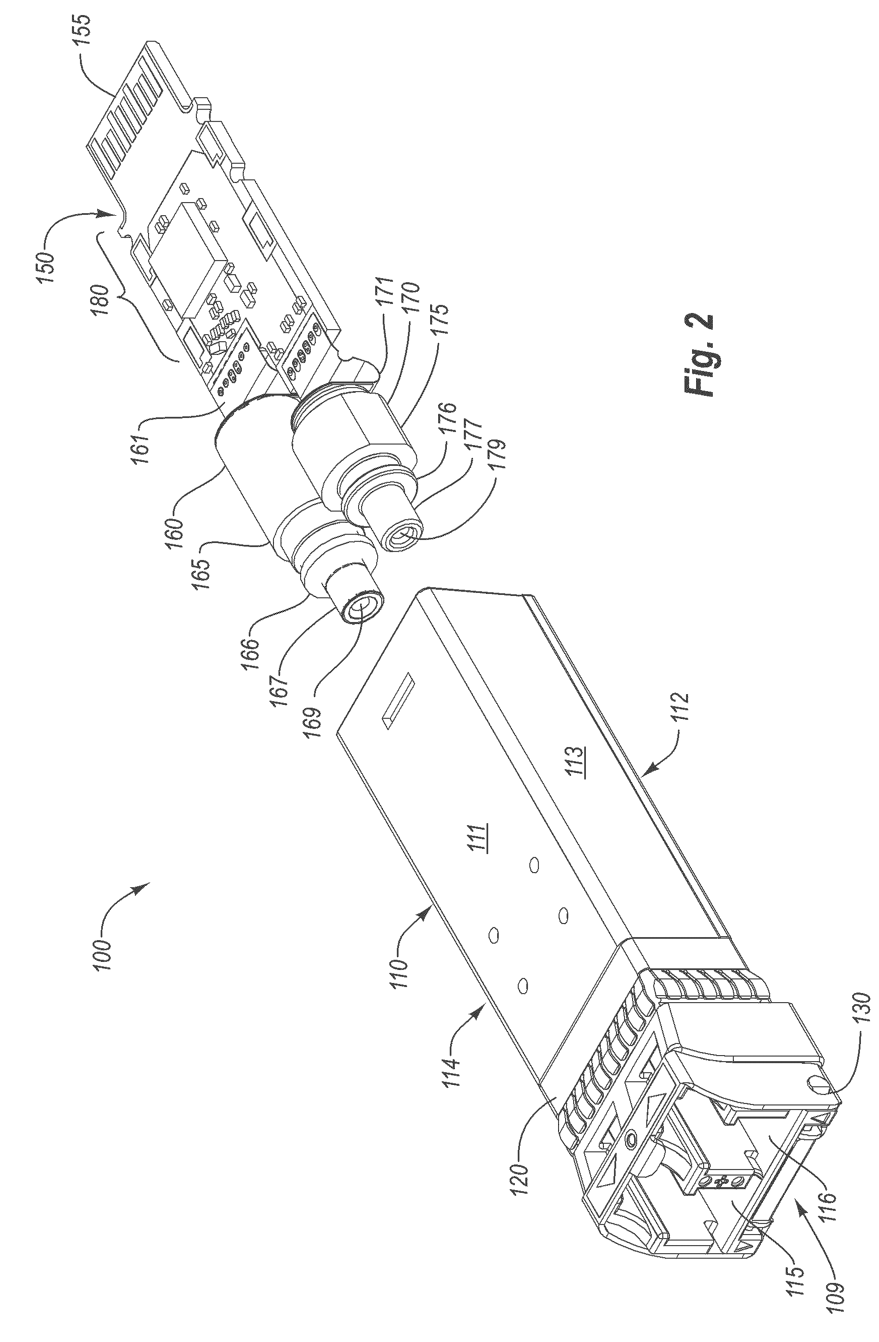 Monolithic shell for an optical electrical device
