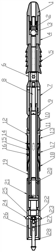 Device for salvaging blockage in oil pipe by hydraulically delivering steel wires and using method thereof