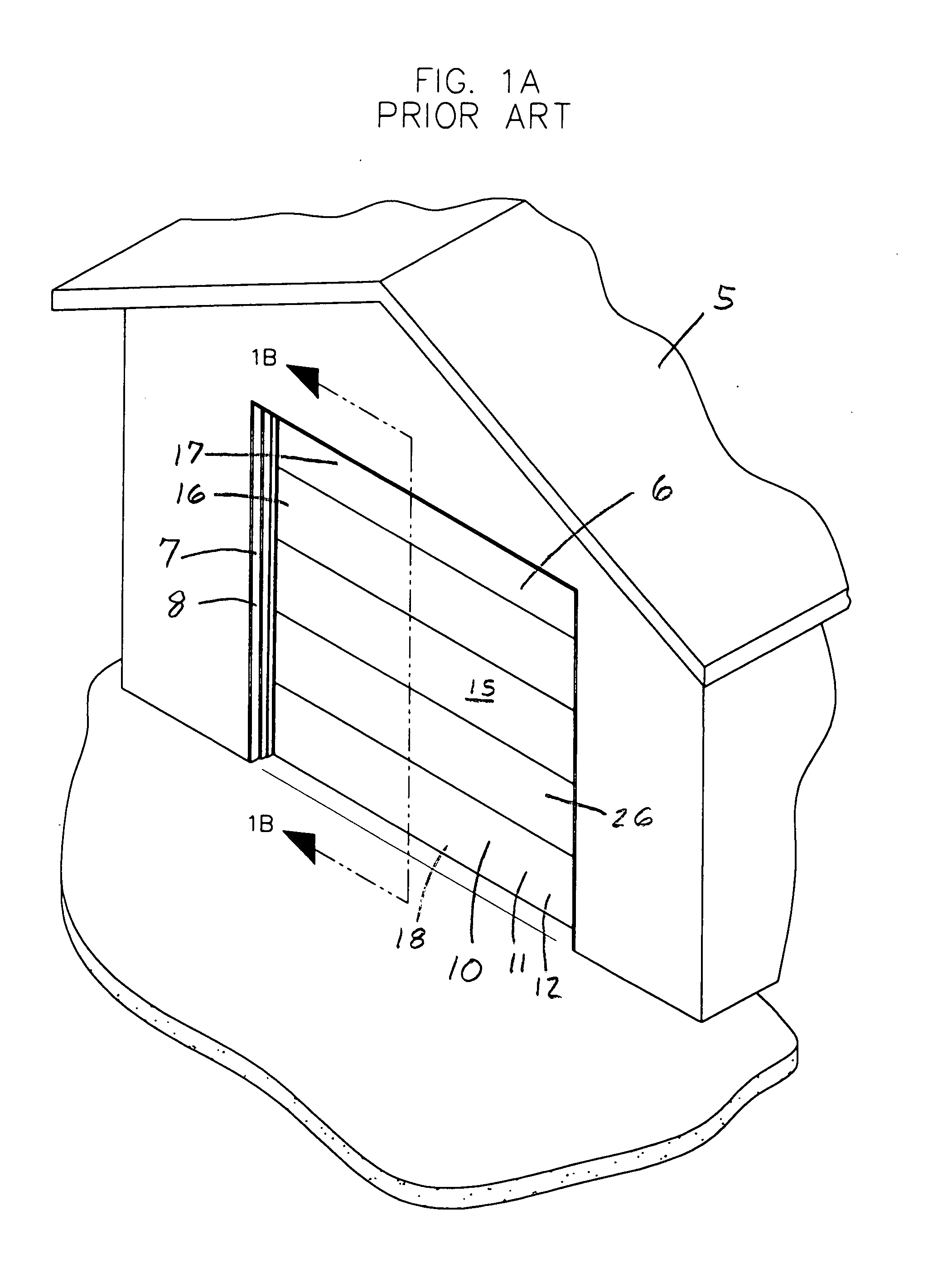 Overhead door with spring-loaded roller hinges