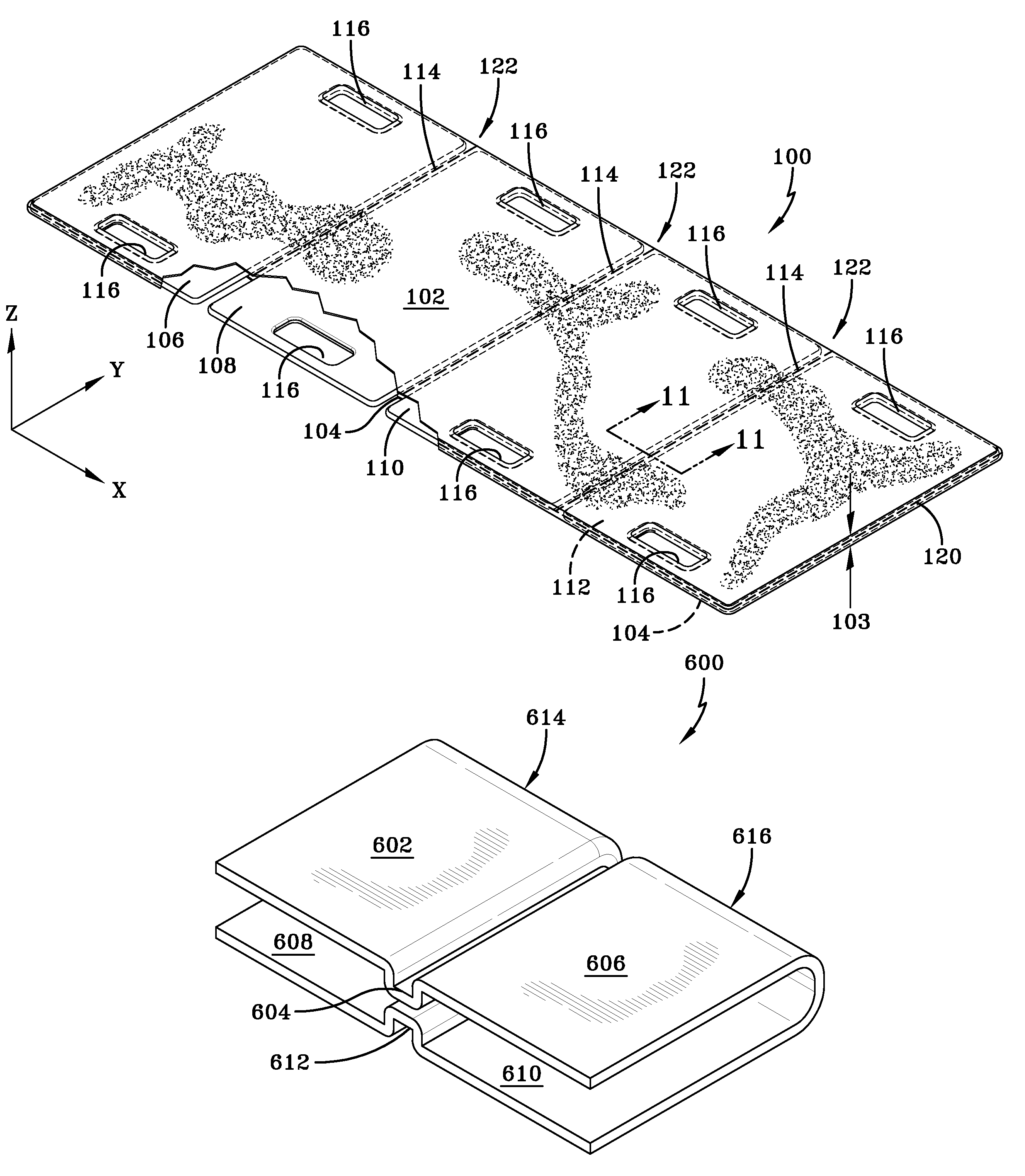 Folding apparatus for transferring a patient