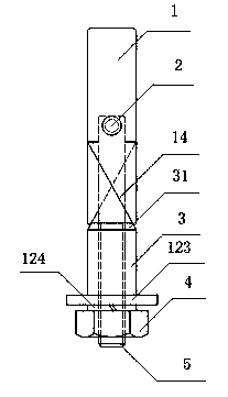 Shear type expansion bolt