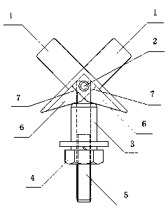 Shear type expansion bolt