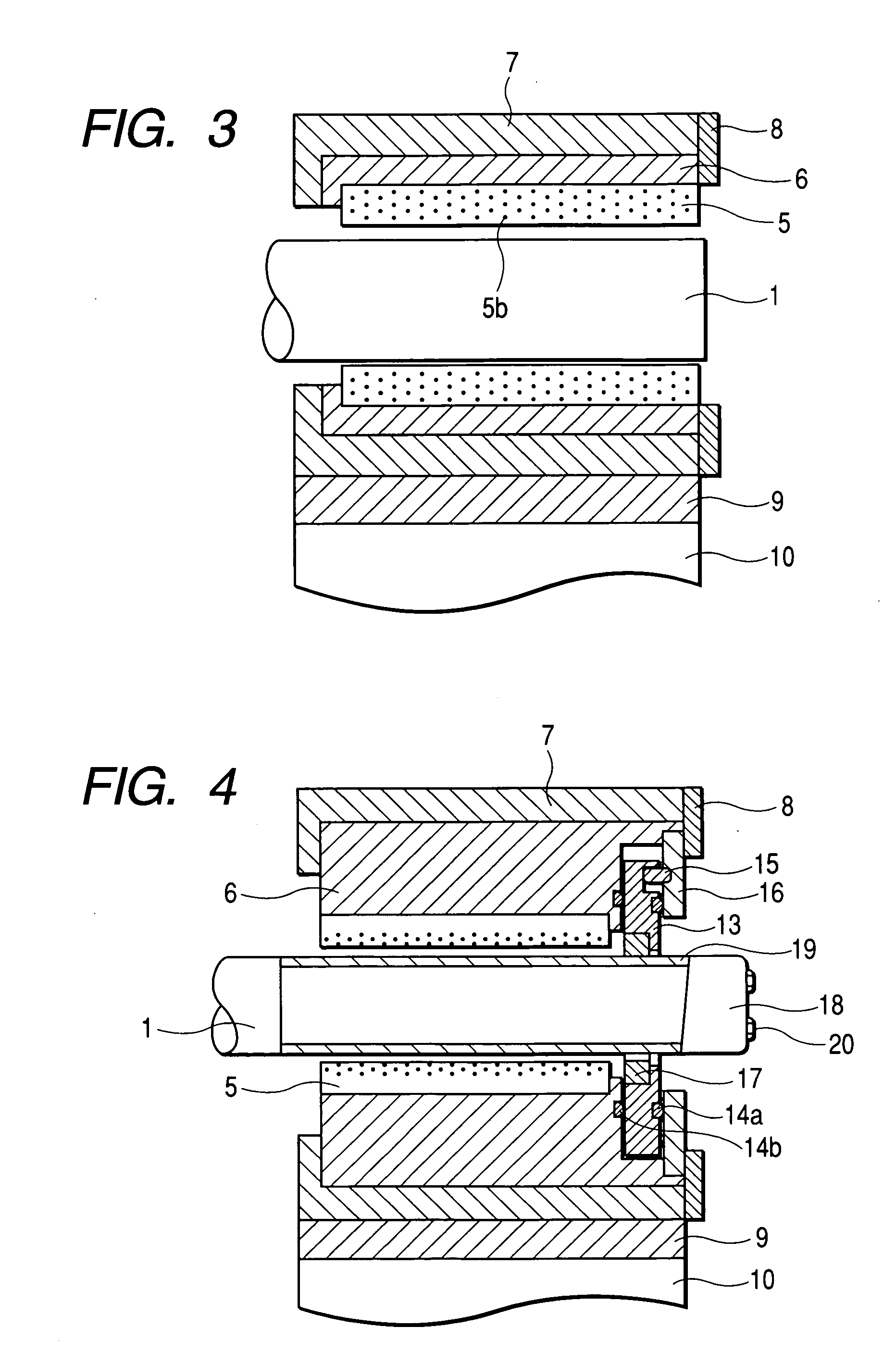 Drainage pump and underwater bearing unit