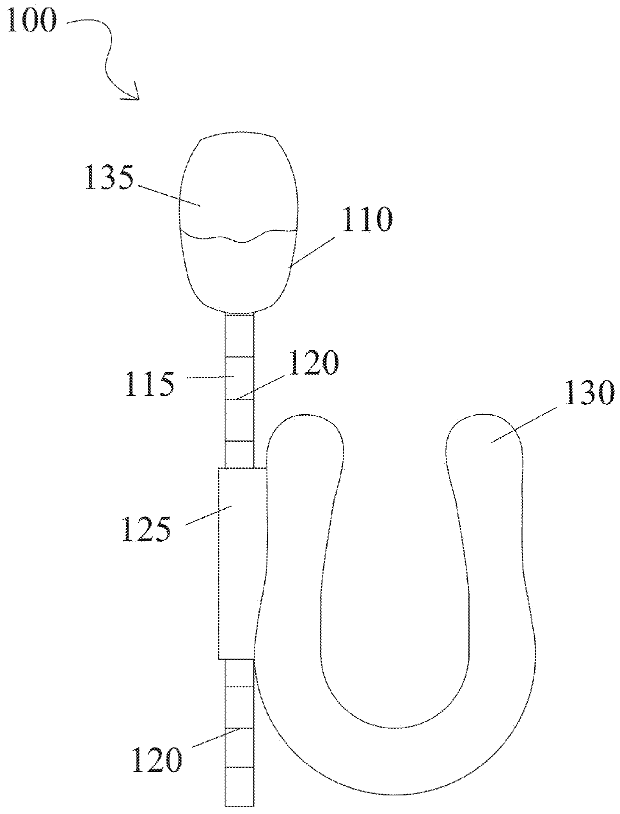 Nosebleed treatment device with position indicator