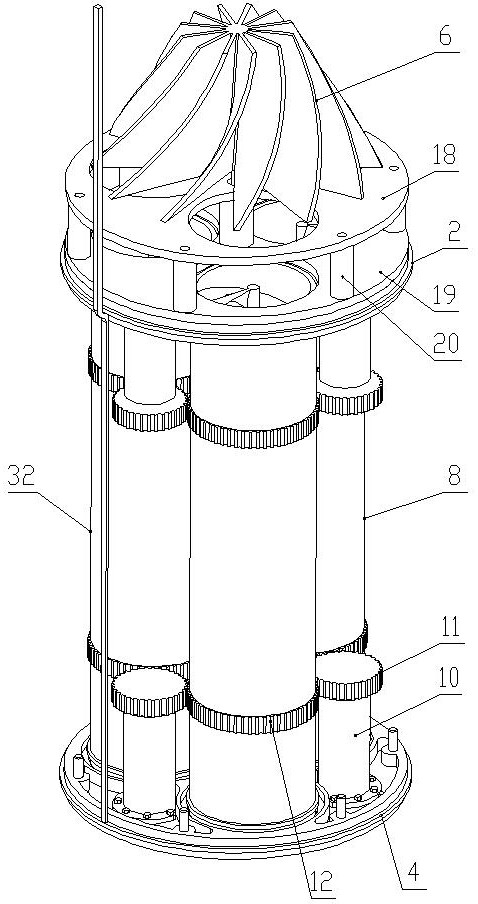A load-sharing booster submersible pump applied to the co-production of multi-layer natural gas in the same shaft