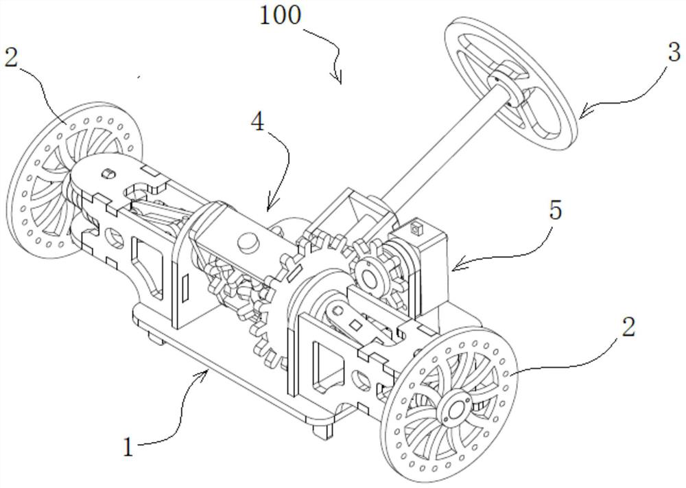 Model assembly for differential mechanism and model