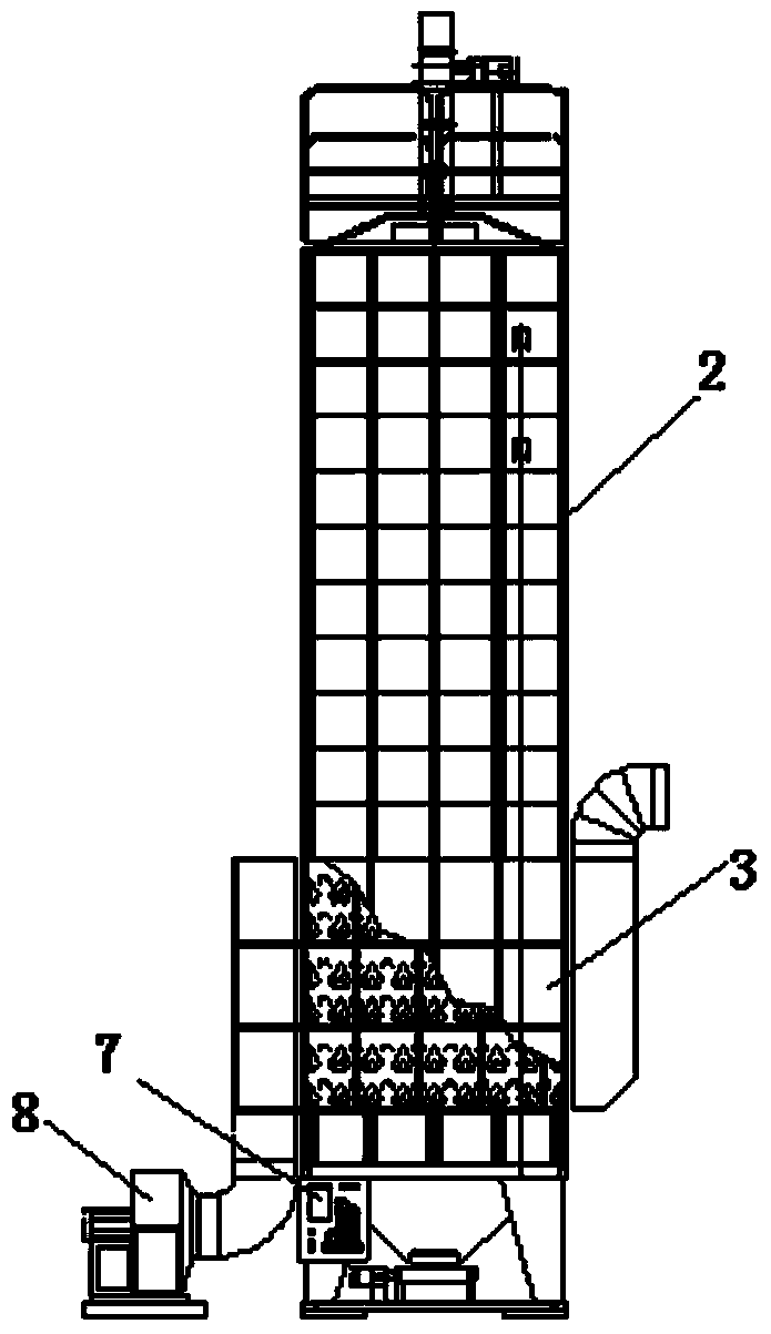 Energy-saving type grain drying machine