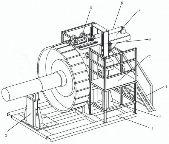 Integral assembly method for rotor magnetic poles of wind driven generator