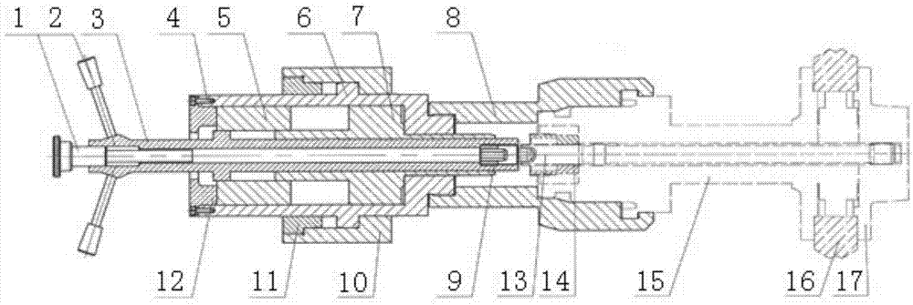 Combined hydraulic cylinder roller disassembling mechanism