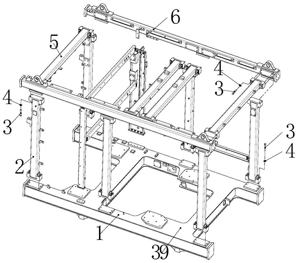 An integrally assembled power cabin of a super-large tonnage hydraulic excavator