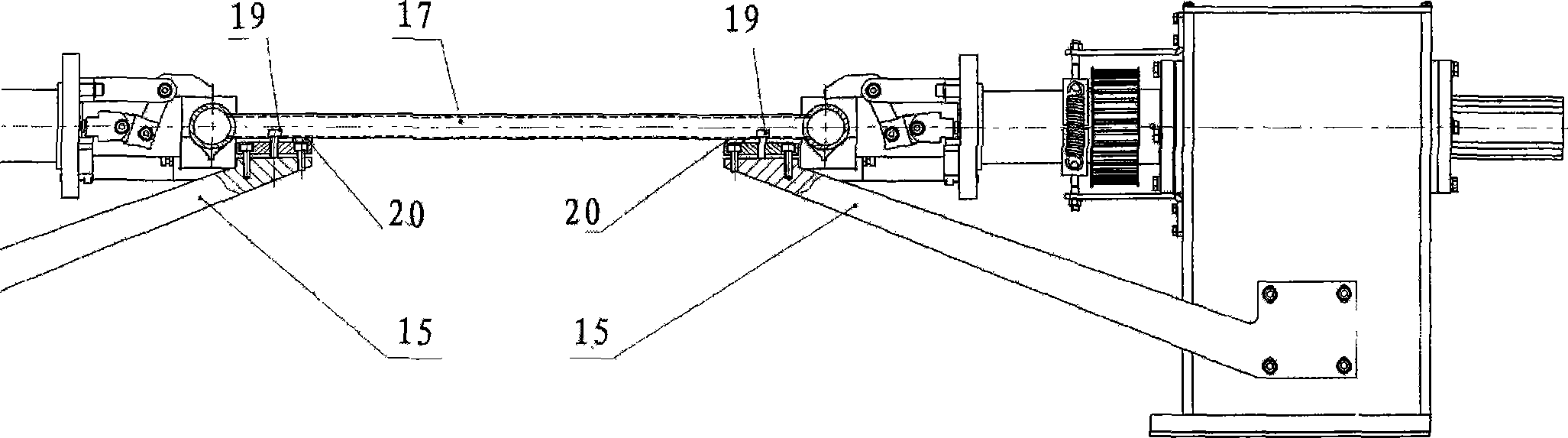 An intersecting line circular seam welding device