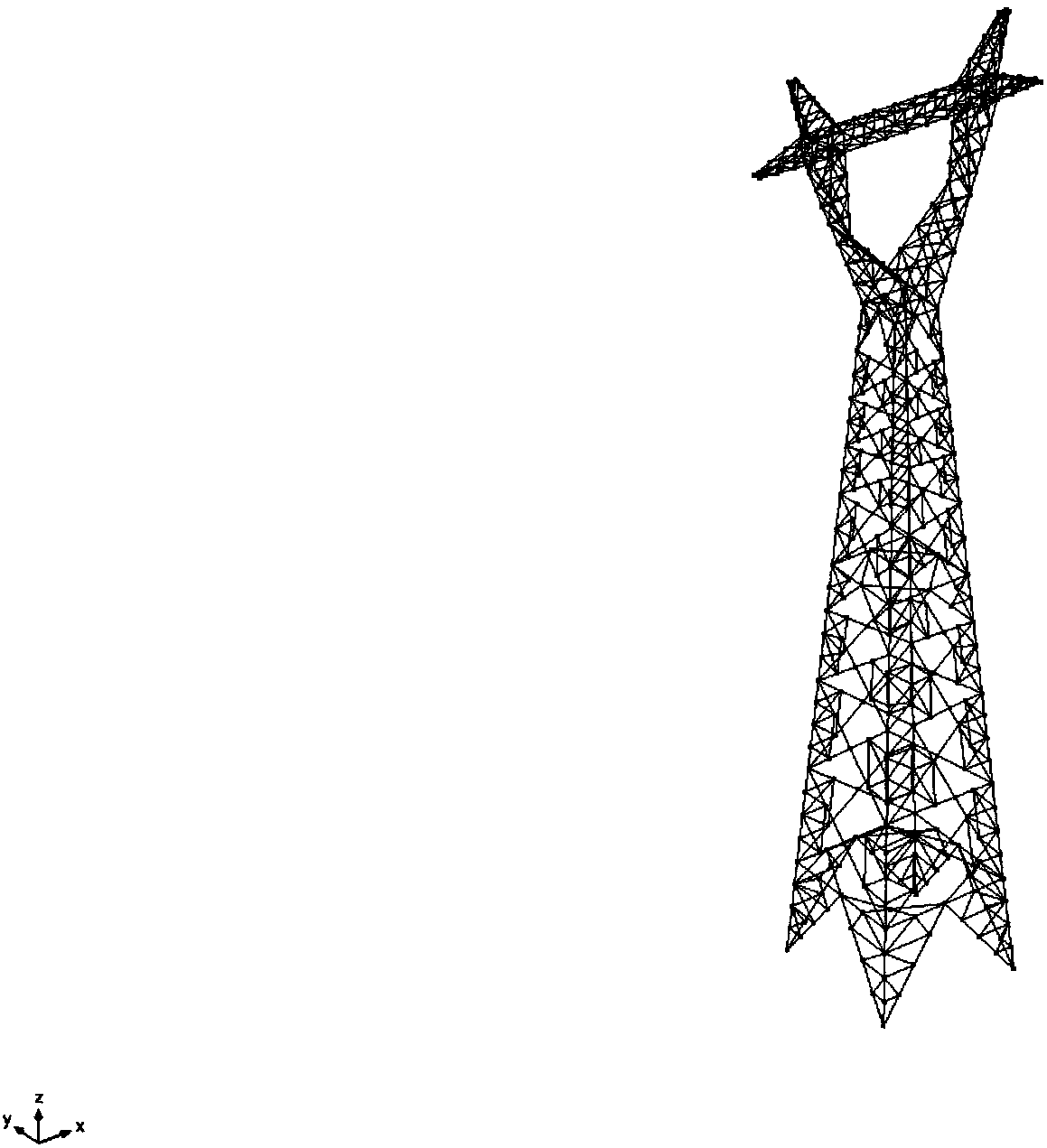 Power transmission tower structural mechanical analysis and App (Application) establishment method