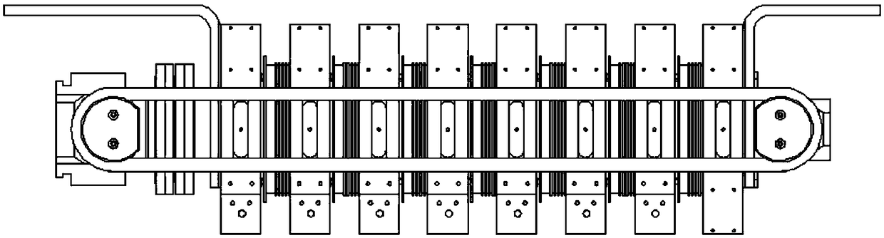 A crimping structure with multi-level thyristors connected in series