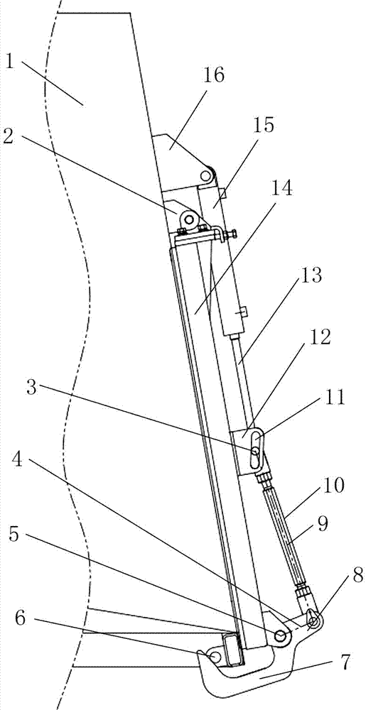 Rear door locking device of multifunctional washing and sweeping truck