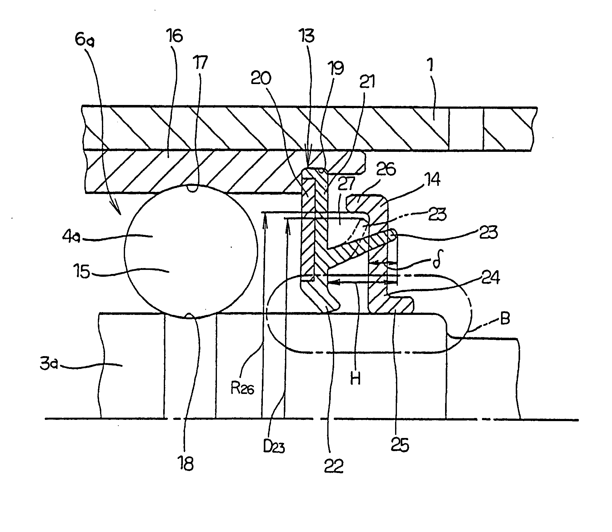 Seal device for water pump, rotation supporting device for water pump, and assembly method for water pump