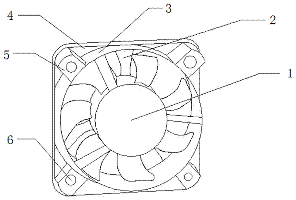Computer coaxial dual-oar automatic dedusting cooling fan