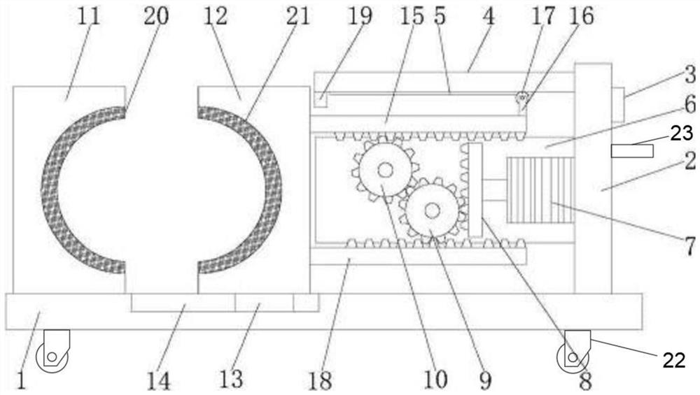 Clamping device for electromechanical equipment machining