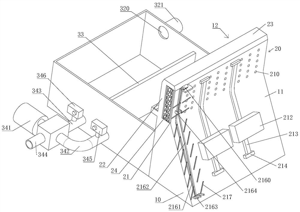 Water conservancy project enclosure device