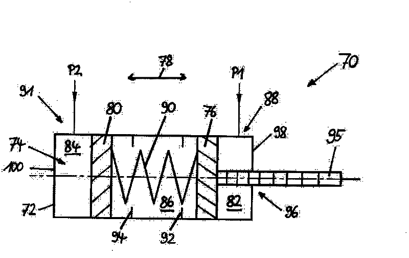Shift cylinder, drive device, work machine as well as method for operating a work machine