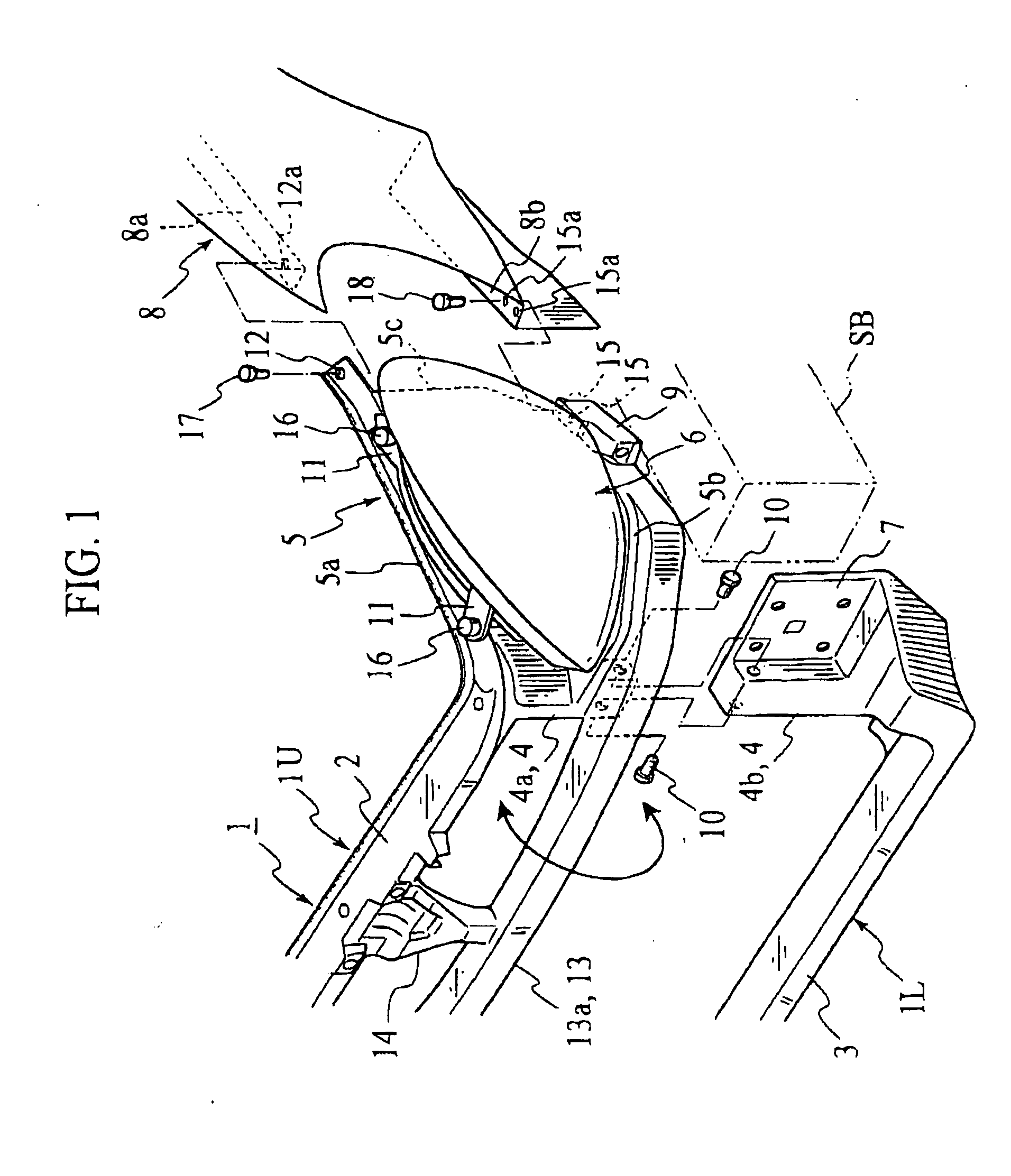 Automobile car body front construction and method of assembling car body front