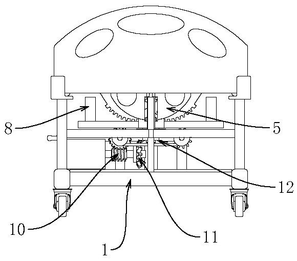 Auxiliary turning-over device for nursing