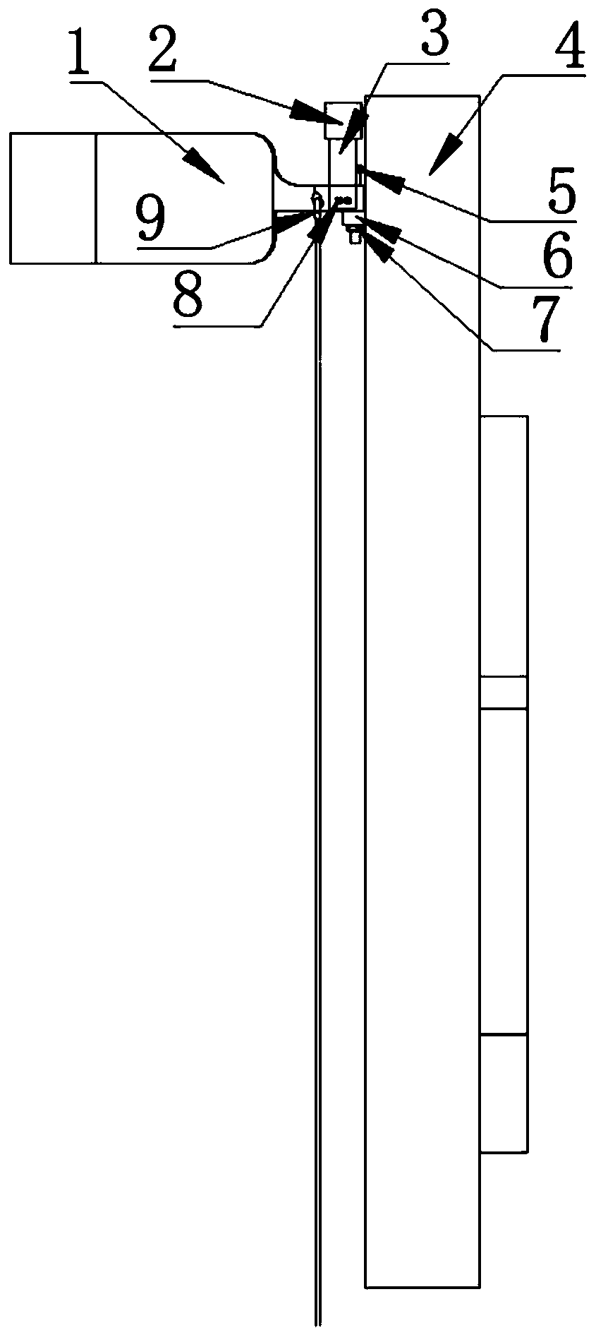 Household high-altitude internal and external window cleaning device