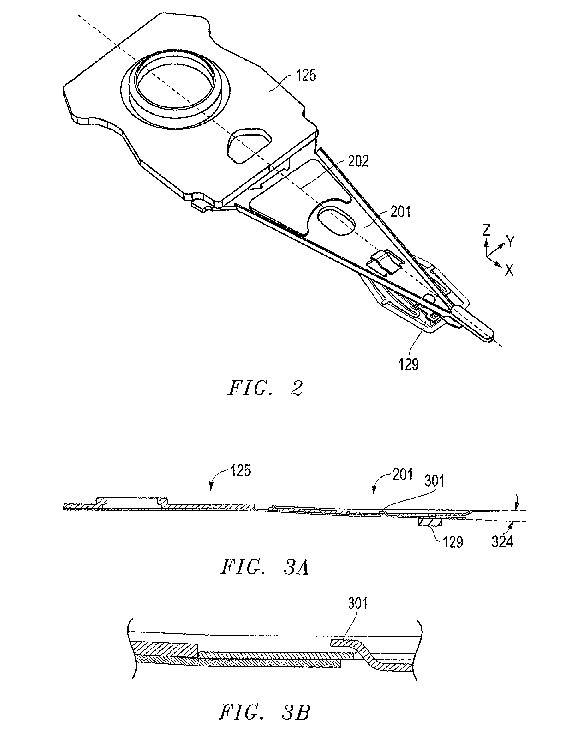 System, method and apparatus for flexure-integrated microactuator