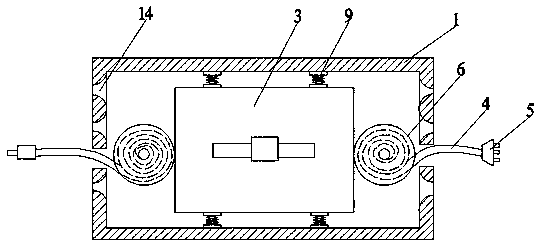 Power adaptor with storage devices