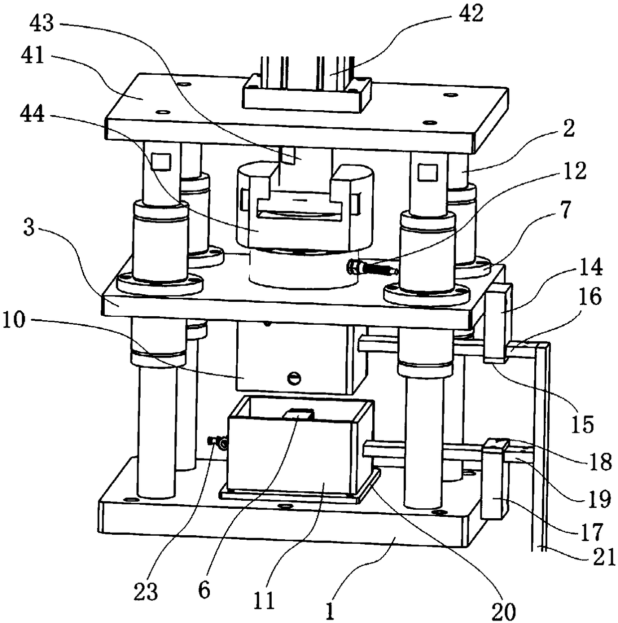 Lithium battery tab metal foil welding mechanism and welding method