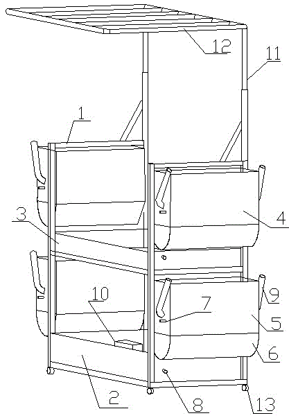 A three-dimensional cultivation device with mobile lighting on the balcony