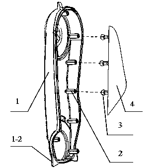 Engine timing encloser installation structure easy to assemble and disassemble