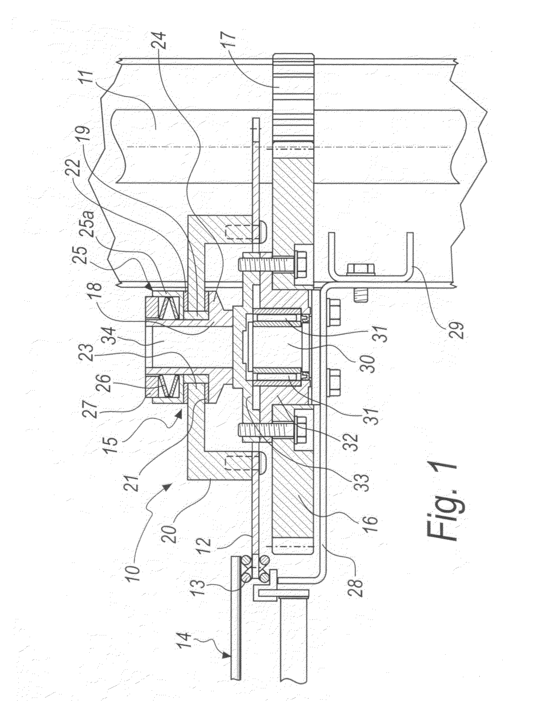 Device for transmitting motion for conveyor belts